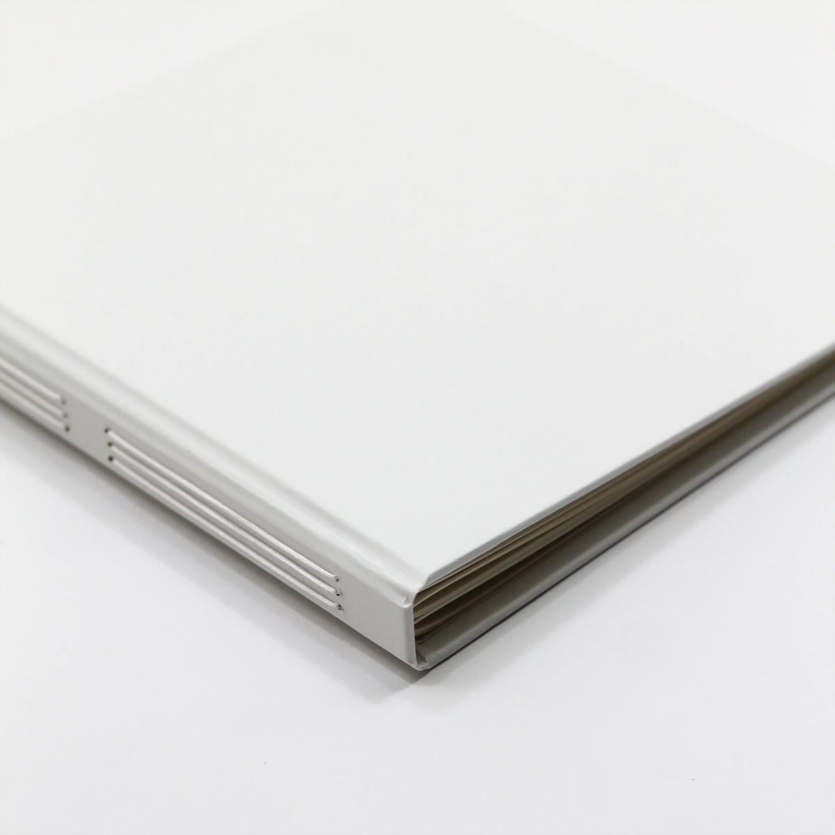 Event Guestbook with White Vegan Leather Cover