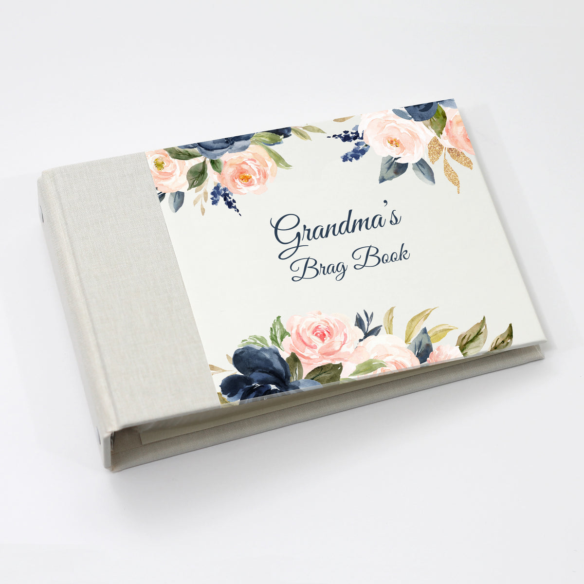 Grandma&#39;s Brag Book | Printed Cover: Blue Floral | Available Personalized