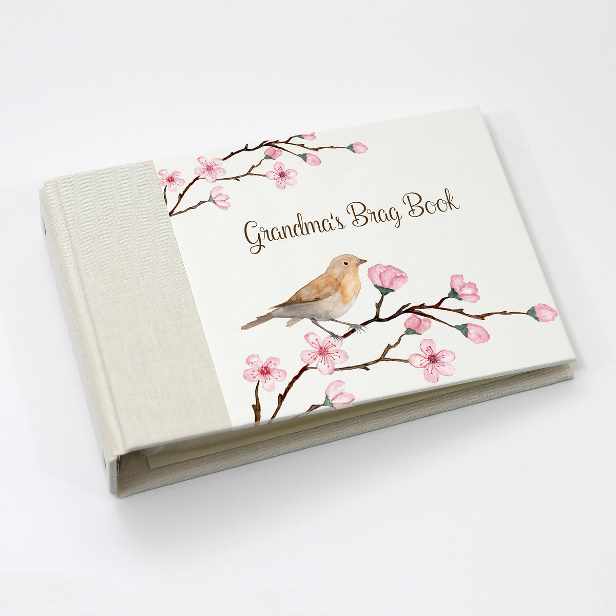 Grandma&#39;s Brag Book | Printed Cover: Cherry Bird | Available Personalized