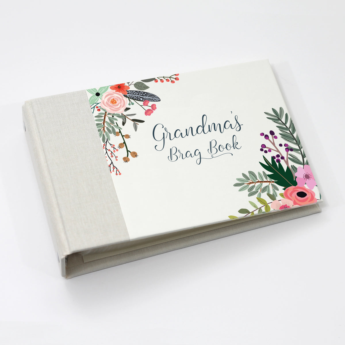 Grandma&#39;s Brag Book | Printed Cover: Corner Bouquet | Available Personalized