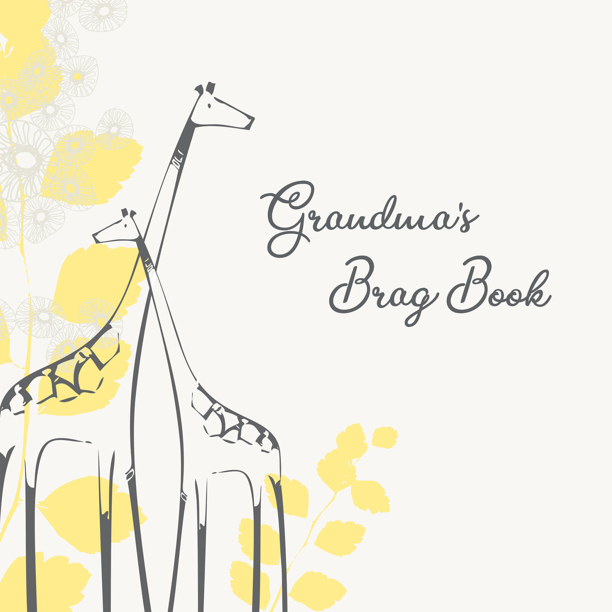 Grandma&#39;s Brag Book | Printed Cover: Giraffe Yellow | Available Personalized