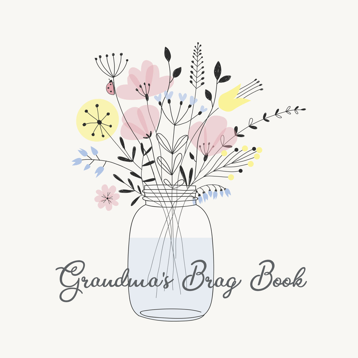 Grandma&#39;s Brag Book | Printed Cover: Mason Jar | Available Personalized