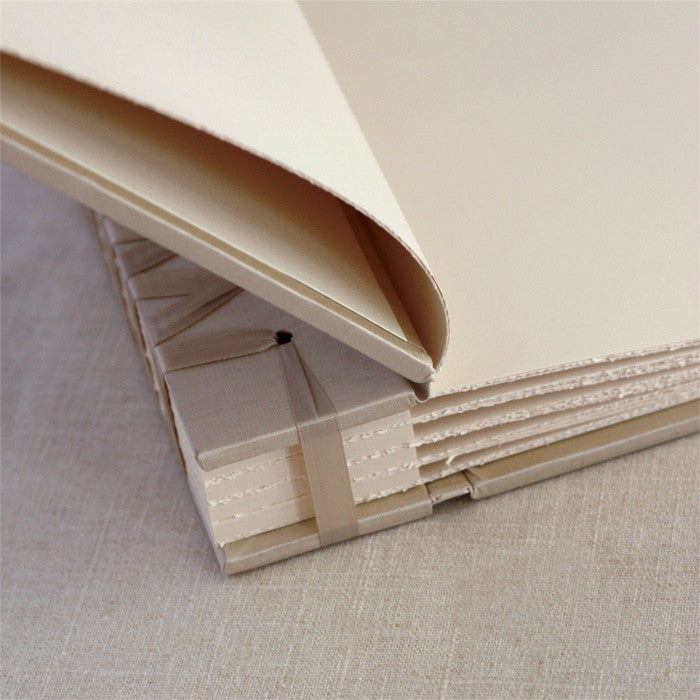 Large Paper Page Album With Champagne Silk Cover