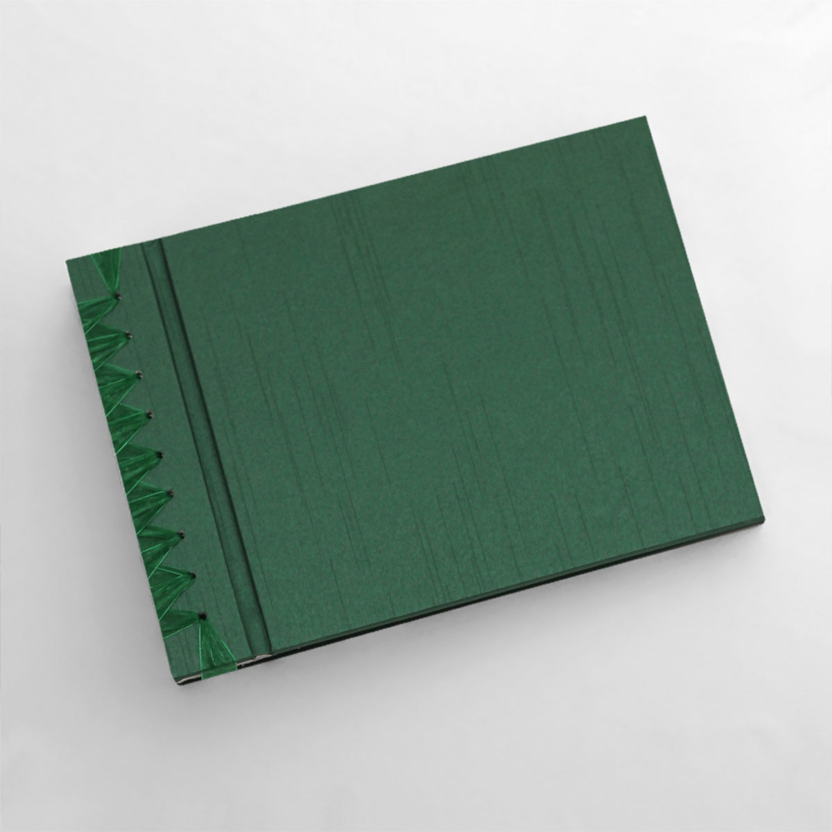 Large 10 x 15 Paper Page Album | Cover: Emerald Silk | Available Personalized