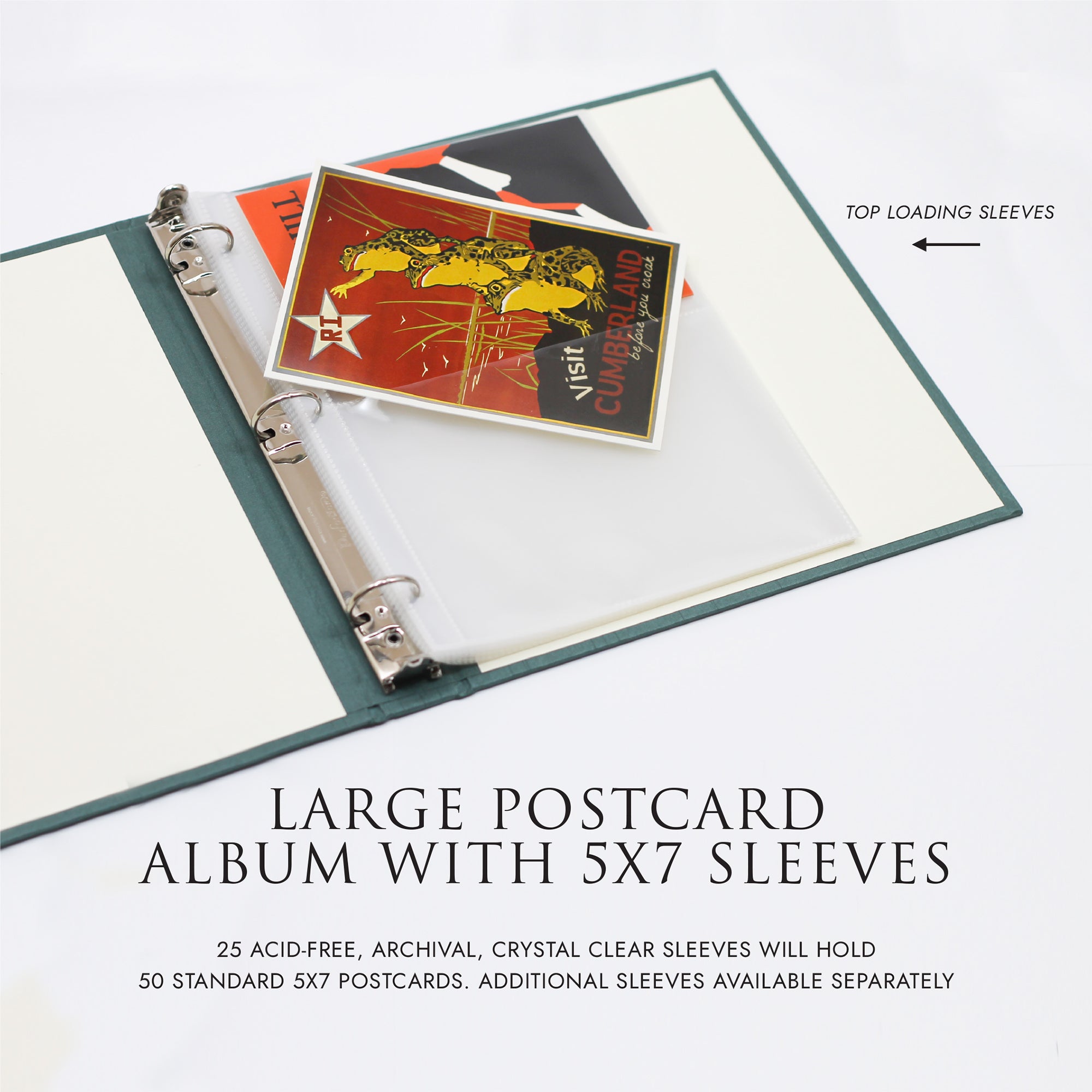 Large Postcard Album | Personalized Postcard Storage Binder