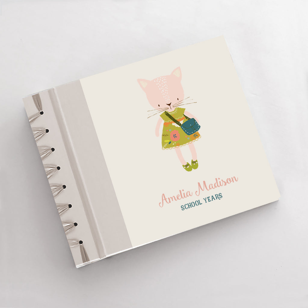 Personalized School Years with Little Kitty Cover