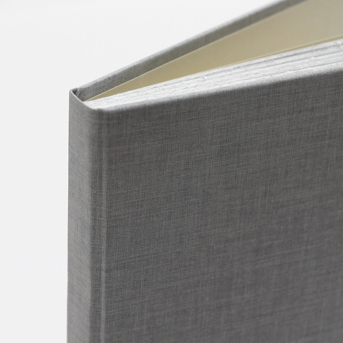 Large 8x10 Blank Page Journal | Cover: Dove Gray Cotton | Available Personalized
