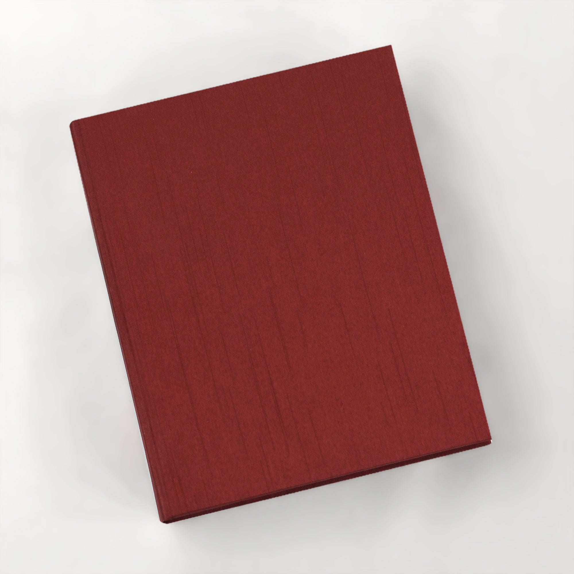 Large 8x10 Blank Page Journal, Cover: Garnet Silk