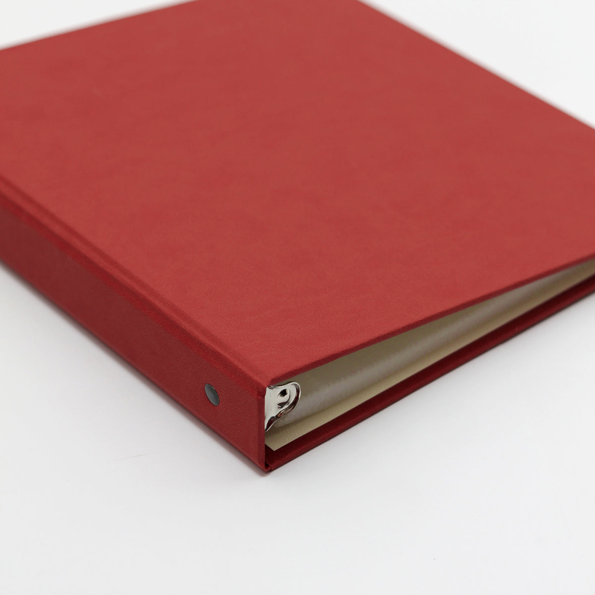 Medium Holiday Photo Binder with Red Vegan Leather Cover for 4x6 Photos