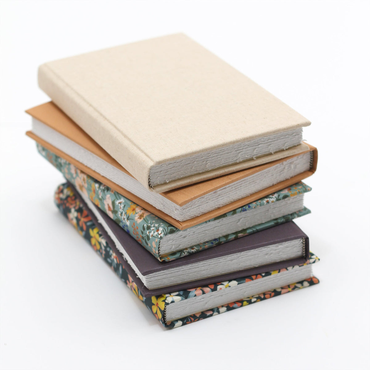 Medium Blank Page Journal with Garnet Silk Cover