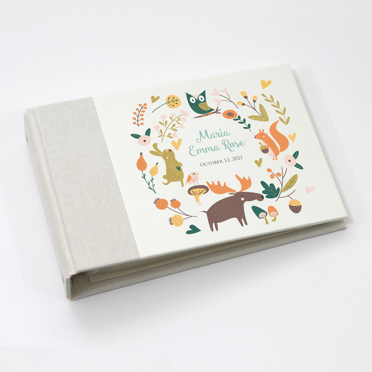 Small Photo Binder | Printed Cover: Forest Friends | 4x6 Photos | Available Personalized