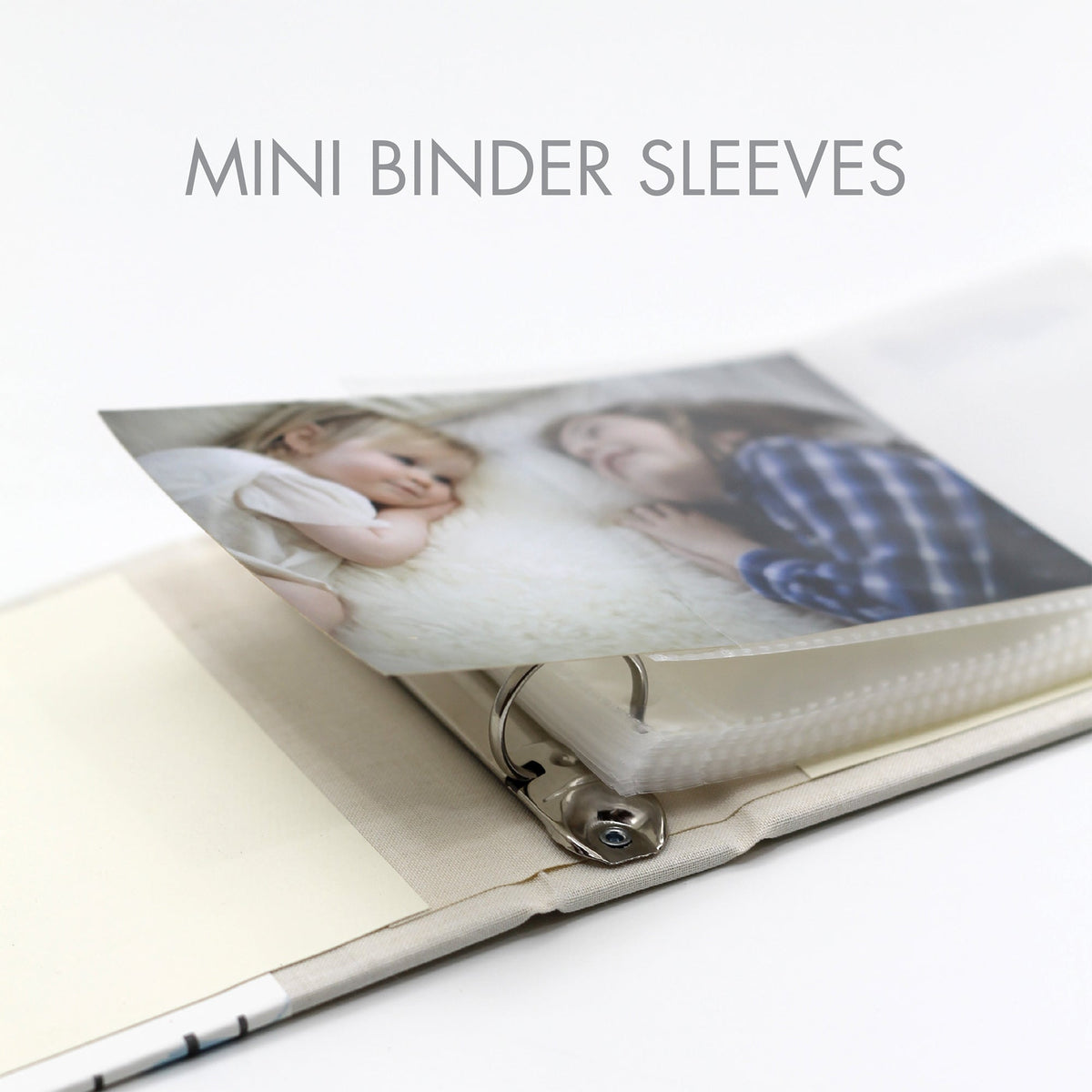 Small Photo Binder Refill Sleeves  | Set Of 10 | for 4x6 Photos