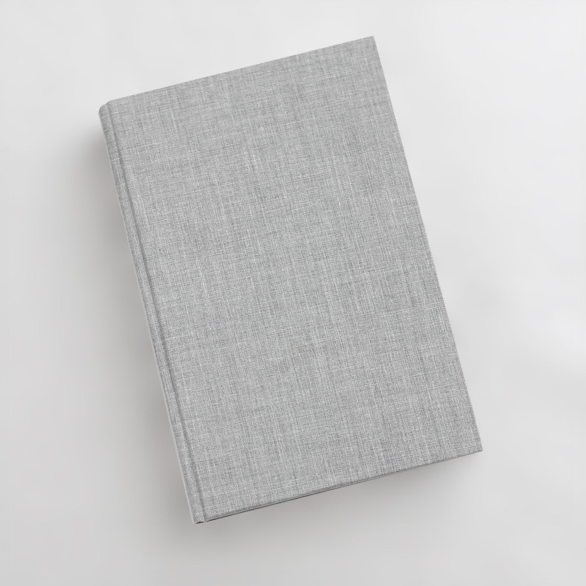 Medium Blank Page Journal with Dove Gray Cotton Cover