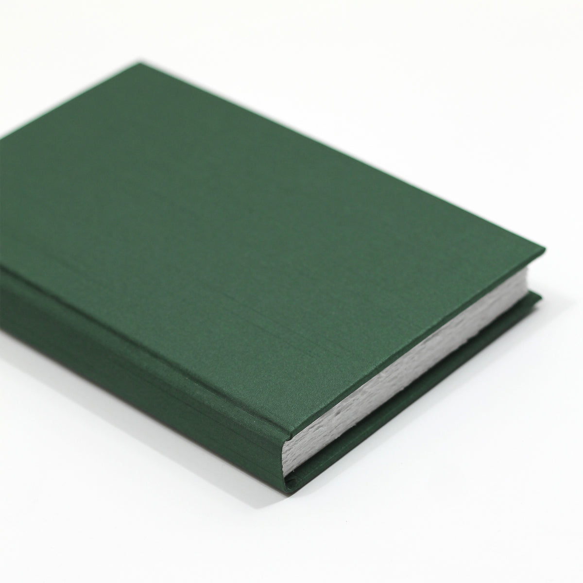 Medium Blank Page Journal with Emerald Silk Cover