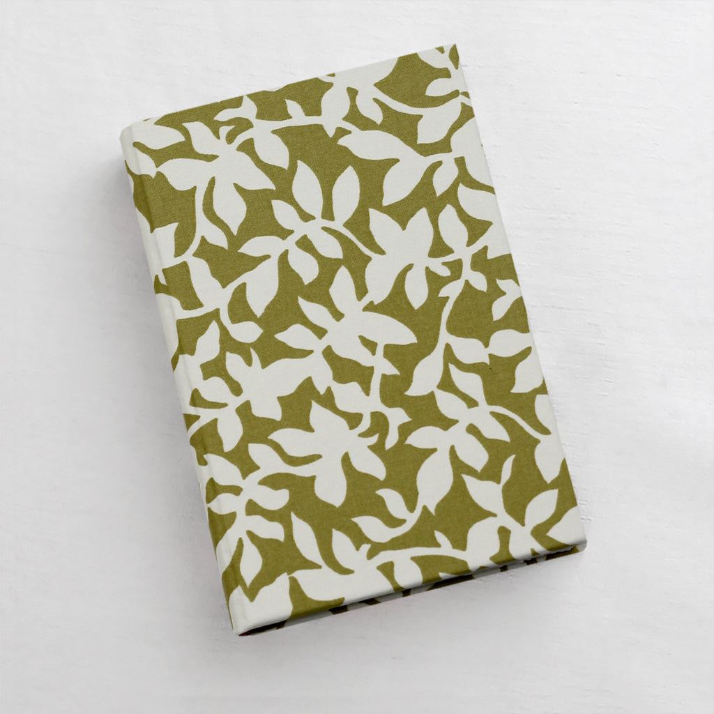 Medium 5.5x8.5 Blank Page Journal | Cover: Olive Vine