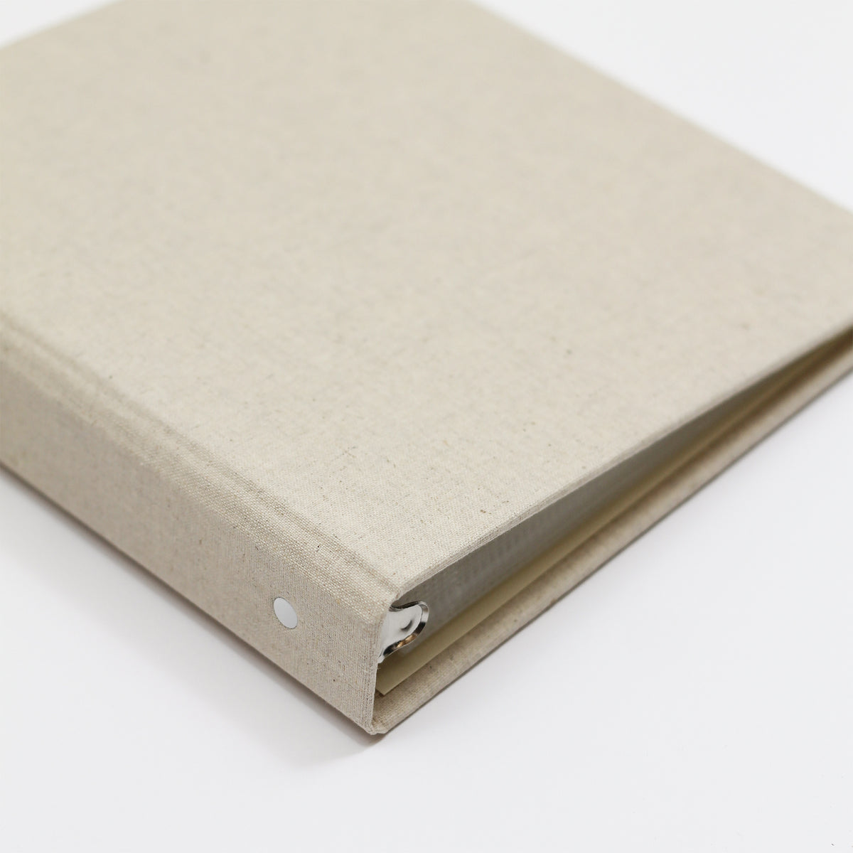 Storage Binder for Photos or Documents with Natural Linen Cover