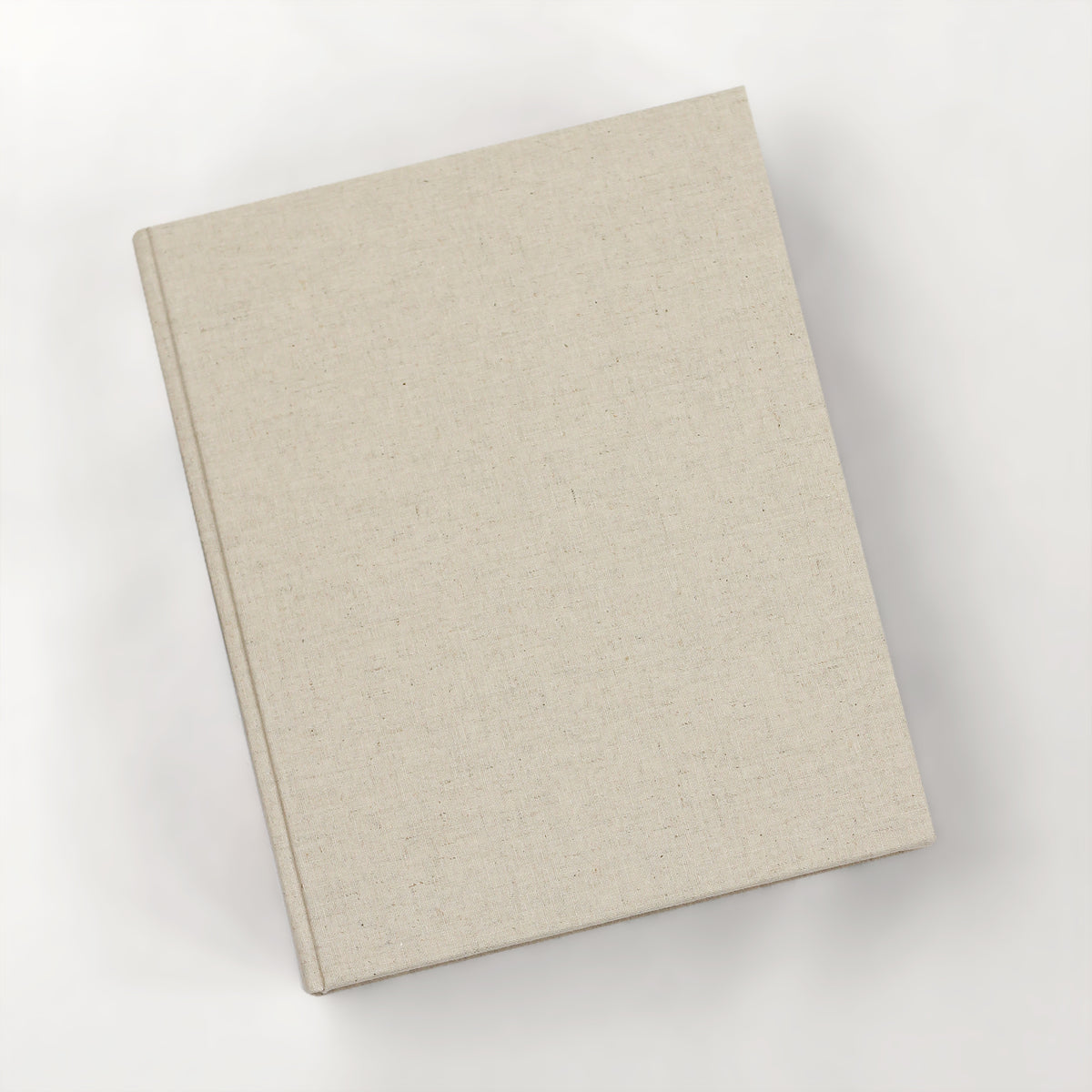 Large 8x10 Blank Page Journal | Cover: Natural Linen | Available Personalized