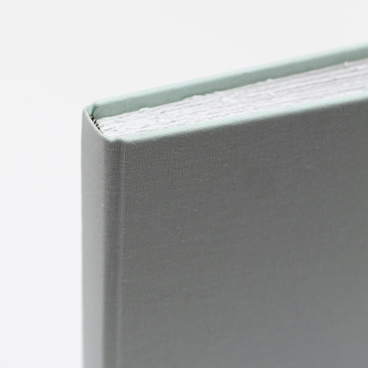 Medium Blank Page Journal with Pastel Blue Cotton Cover