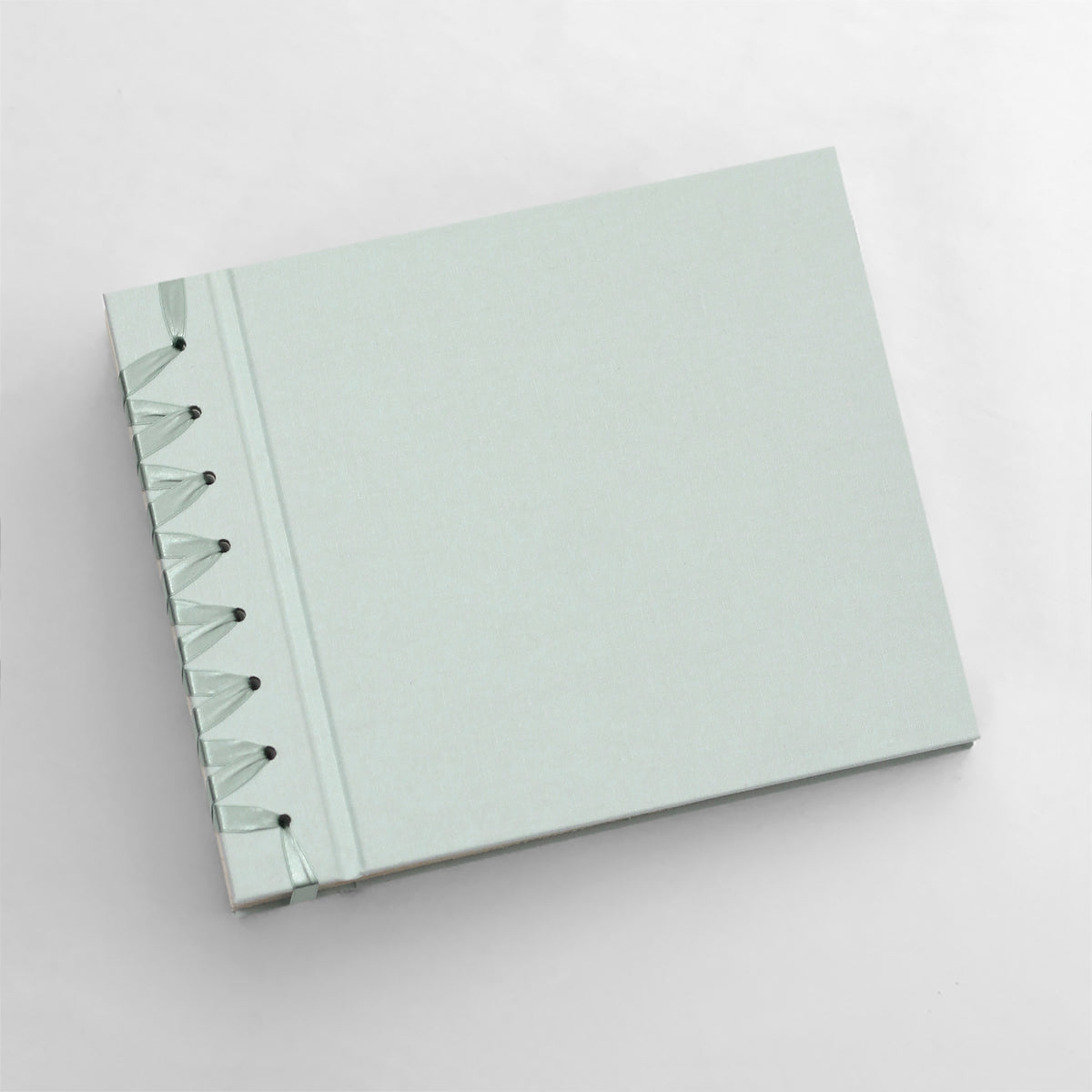 Small Paper Page Album with Pastel Blue Cotton Cover
