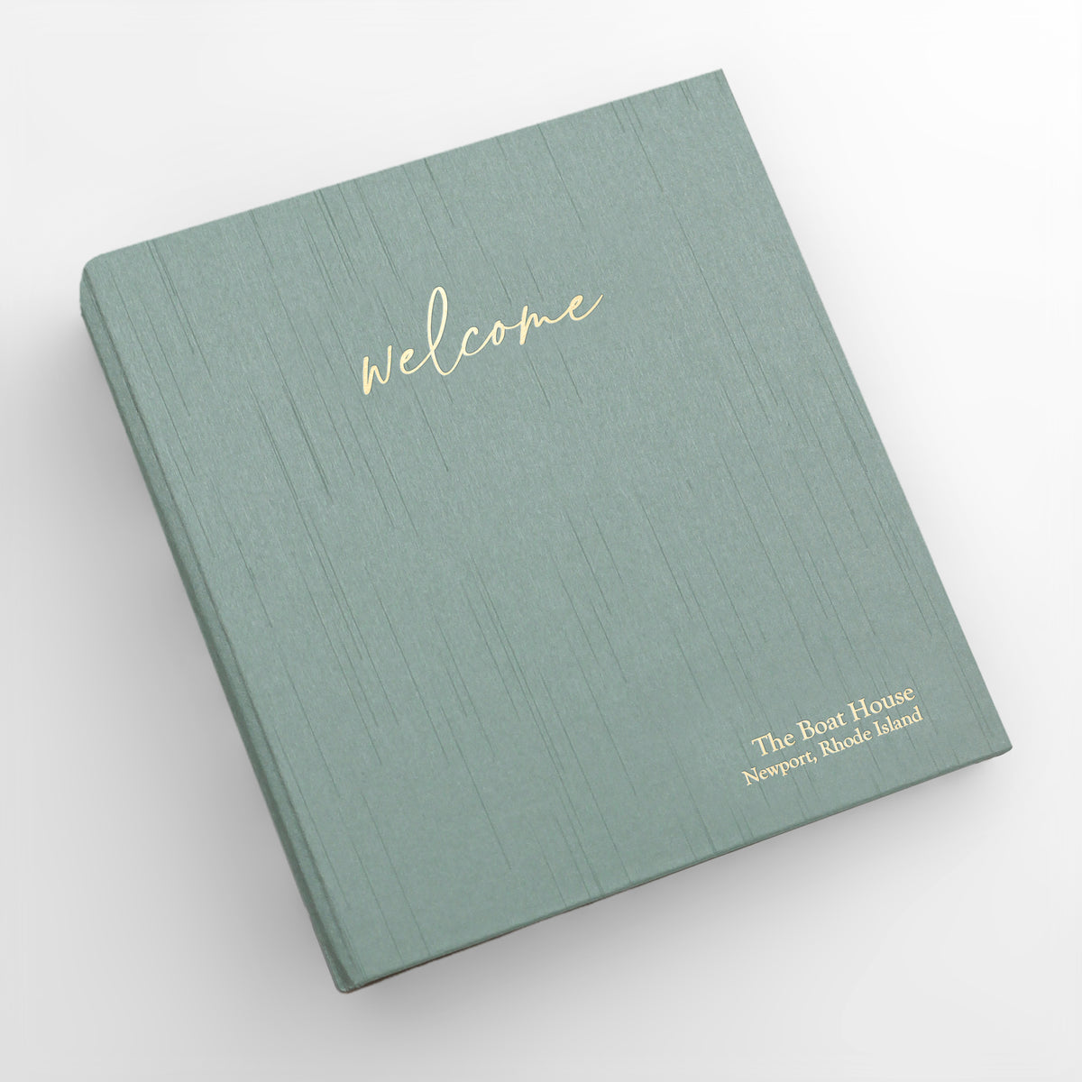 Welcome Binder with Misty Blue Silk Cover | Home | Air BNB