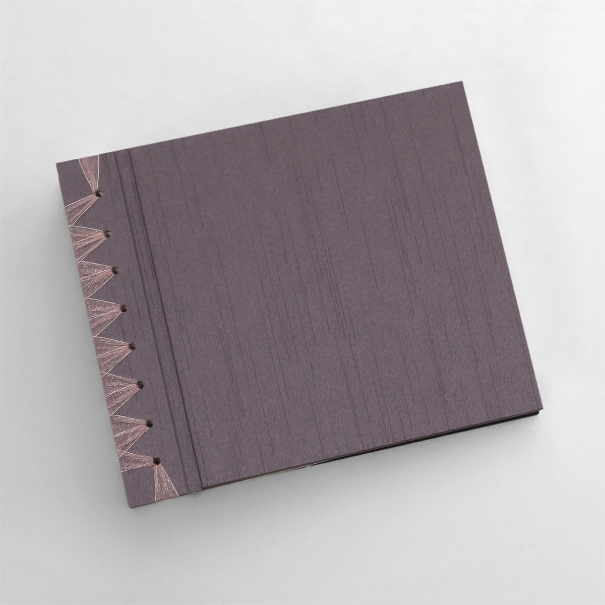 Small Paper Page Album with Amethyst Silk Cover