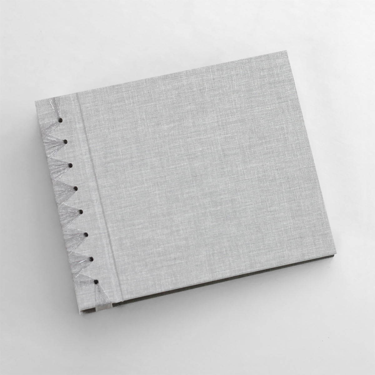 Small Paper Page Album with Dove Gray Cotton Cover