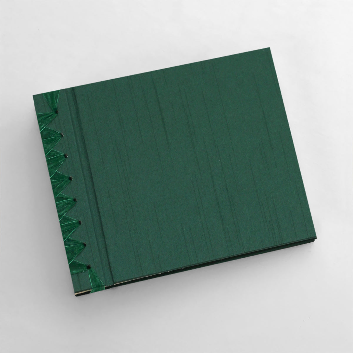 Small Paper Page Album with Emerald Silk Cover