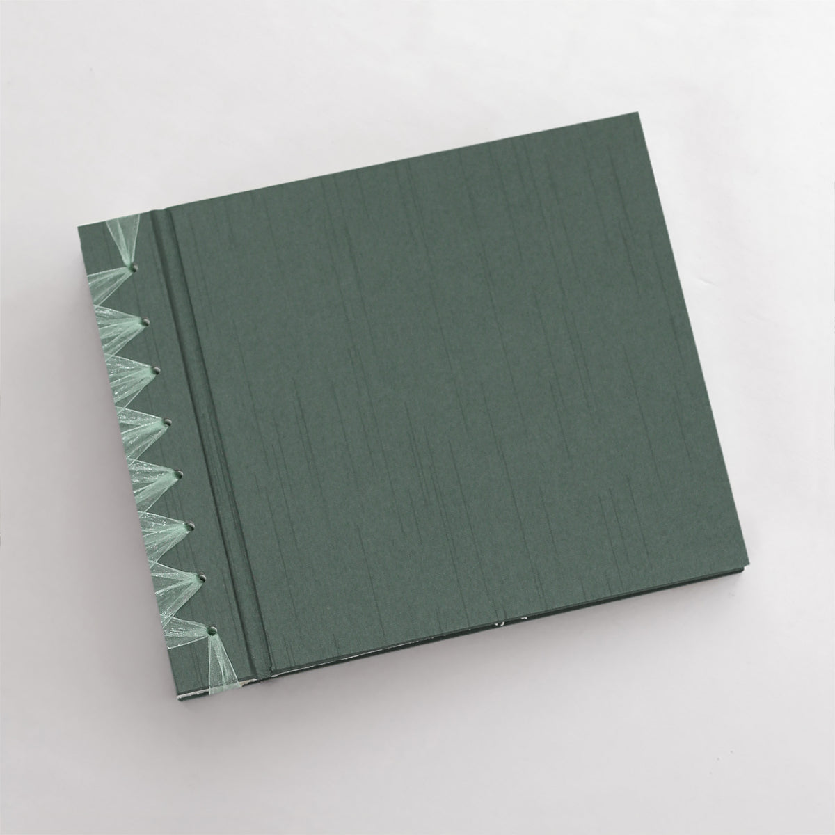 Small Paper Page Album with Jade Silk Cover