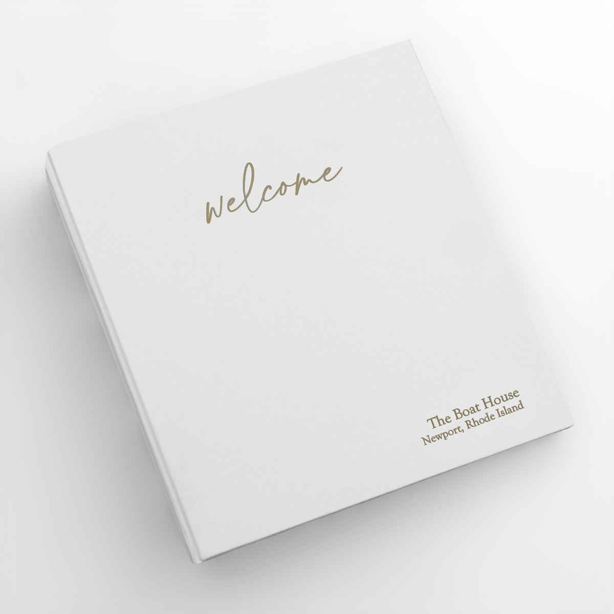 Welcome Binder with White Vegan Leather | Home | Air BNB