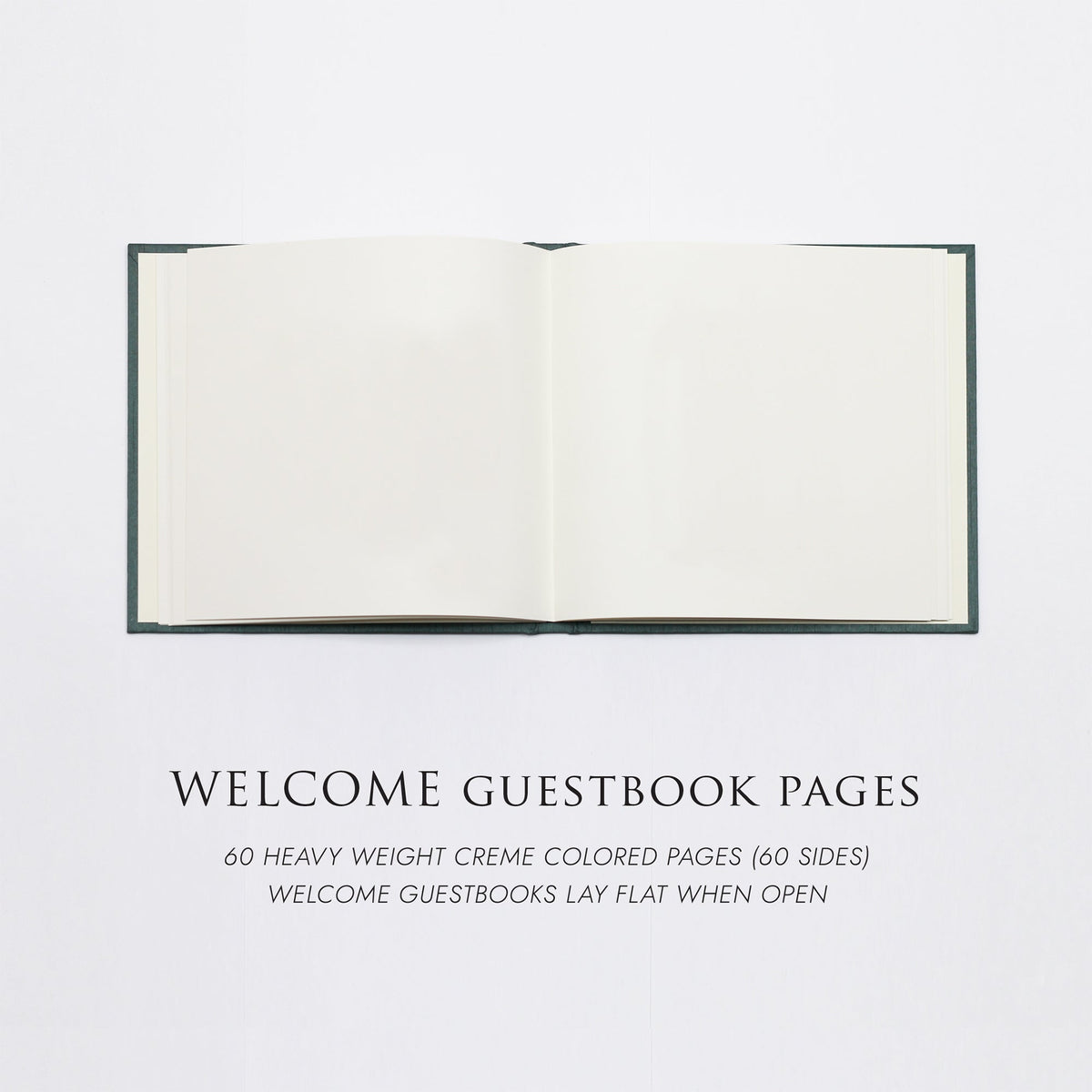 Welcome Guestbook with White Vegan Leather Cover | AirBnB | Guest House | Gallery