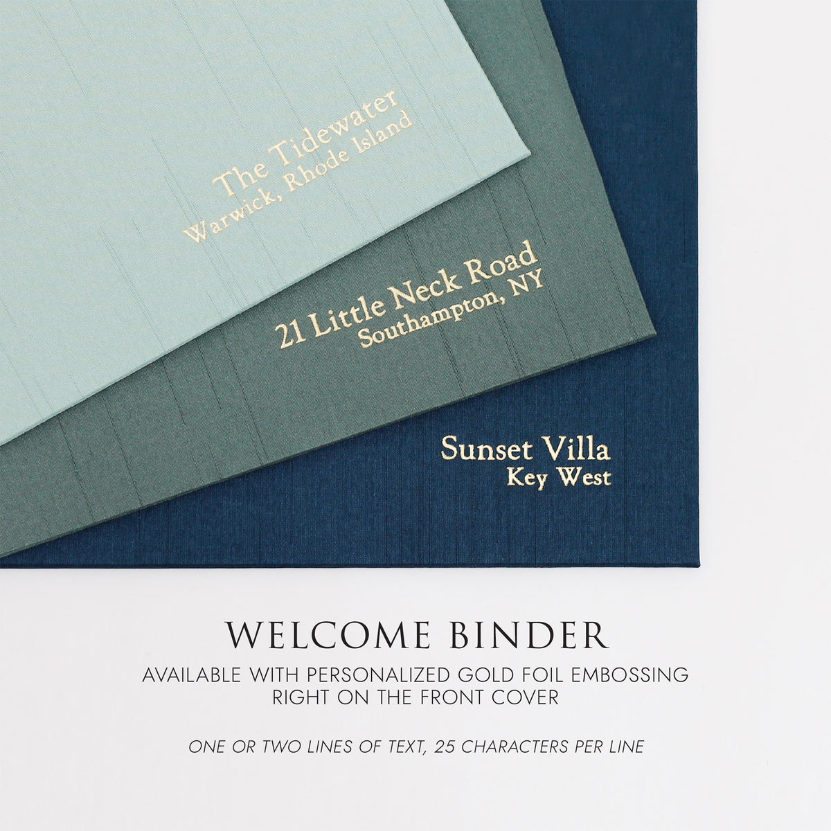 Welcome Binder with Navy Blue Cotton Cover | Home | Air BNB
